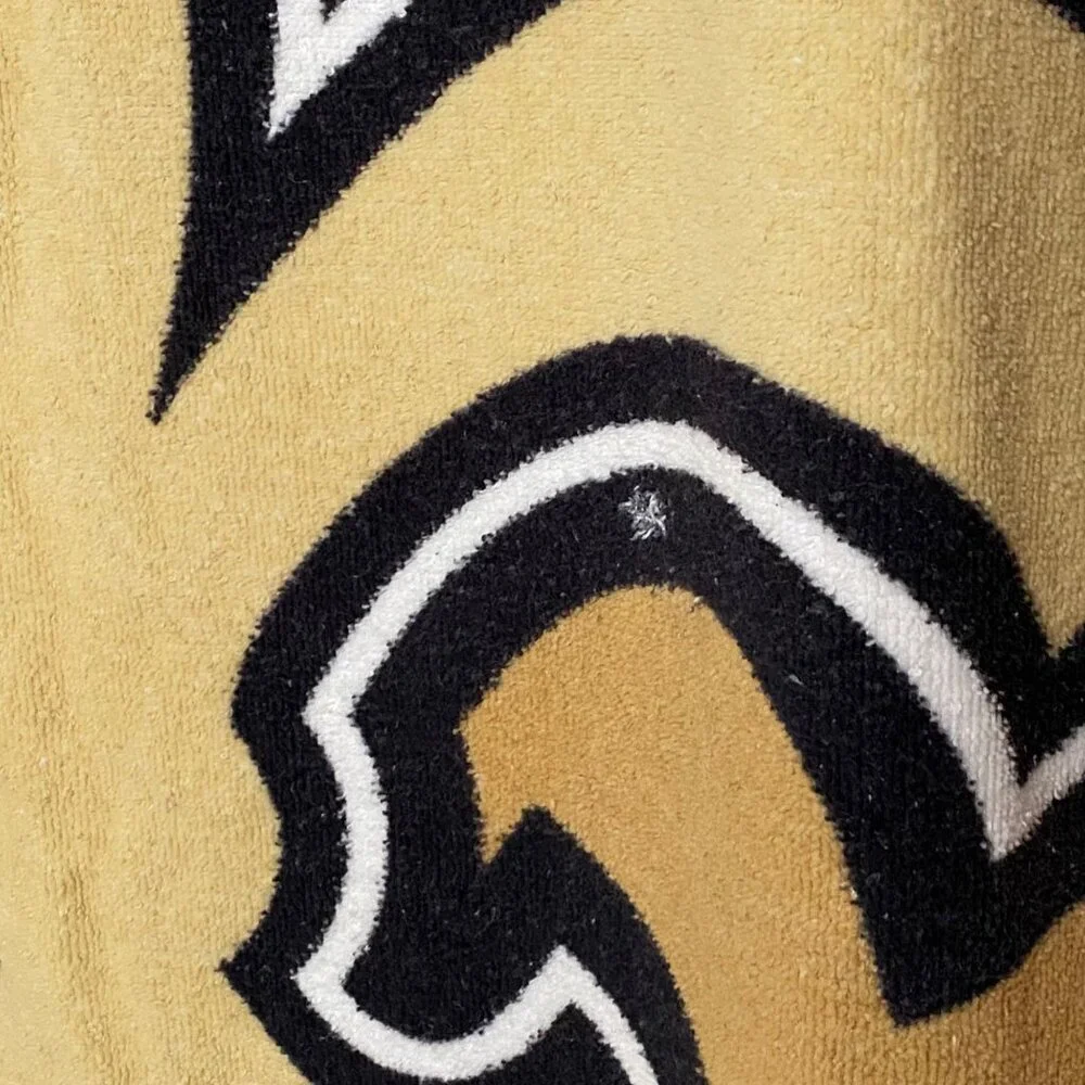 New Orleans Saints Super Bowl Champions 2009 Beach Towel Gold NFL‎ South Florida